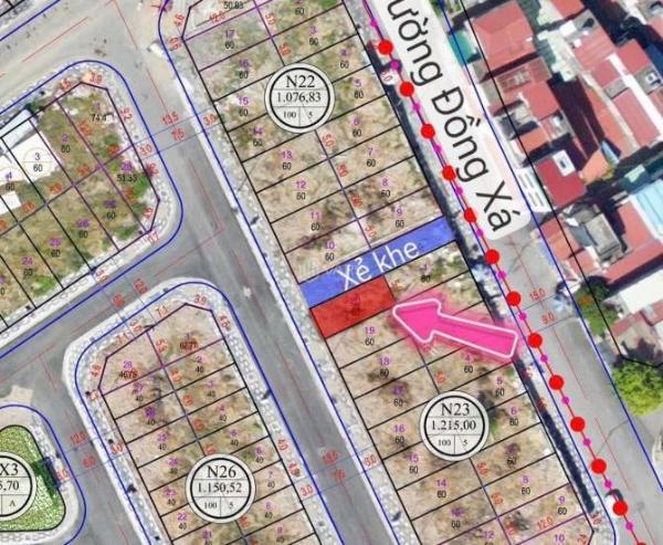 Lô xẻ khe 👍 60m2 TĐC 9.2Ha - Ngang 5m - Đường 13.5m