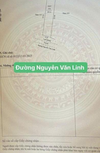 Bán Đất nền riêng lẻ 101m²