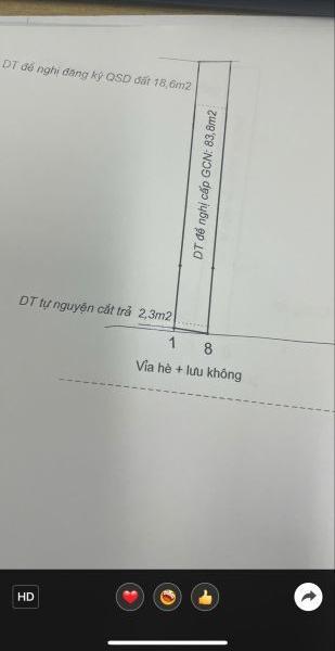 bán 🌊 đất mặt phố hoà bình giá 2,95 ty