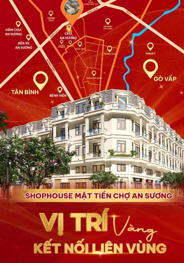 🏬 shophouse mặt tiền chợ an sương 👍 quận 12 💥 kênh đầu tư kinh doanh