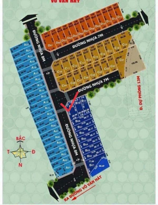 Bán Đất nền riêng lẻ 68m²