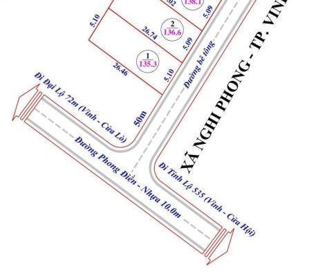 CHÍNH CHỦ CẦN BÁN 🏤 LÔ XÓM 7 NGHI PHONG PHƯỜNG VINH LỘC