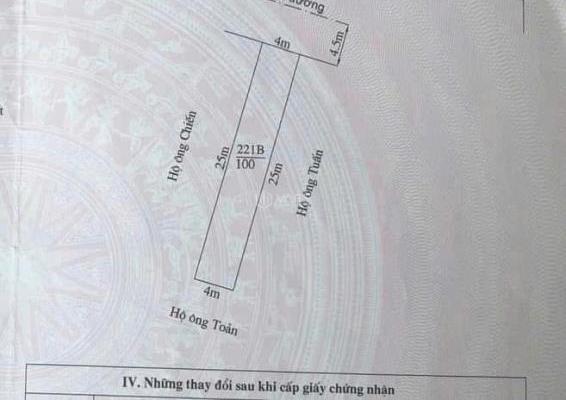 Chính chủ gửi bán lô đất 100m2 mặt đường Tràng Cát ngay sát khu 🏣 dự án Vin NOXH.