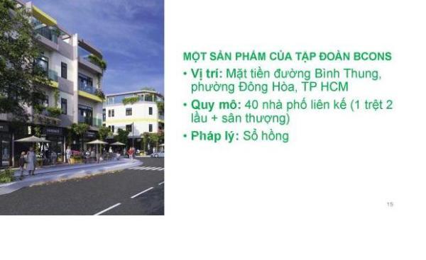Nhà phố Bcons eden park - đường Bình Thung, phường Đông ☘ Hòa, TP HCM