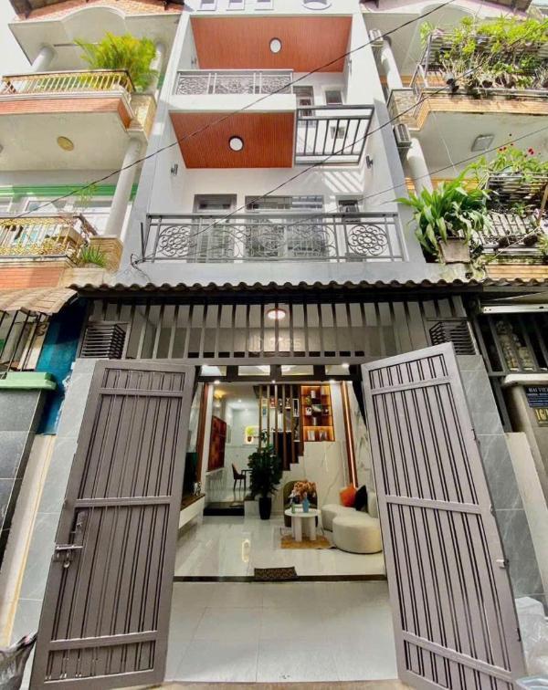 Nhà cao tầng khu vip 1 trệt 2 🆘 lầu full nội thất thới an 05 q12