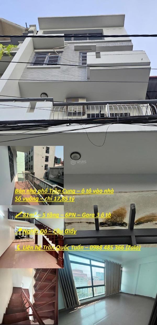 🏡 🏢 bán nhà phố trần cung nghĩa đô, cầu giấy diện tích 81m² giá 17.85 tỷ