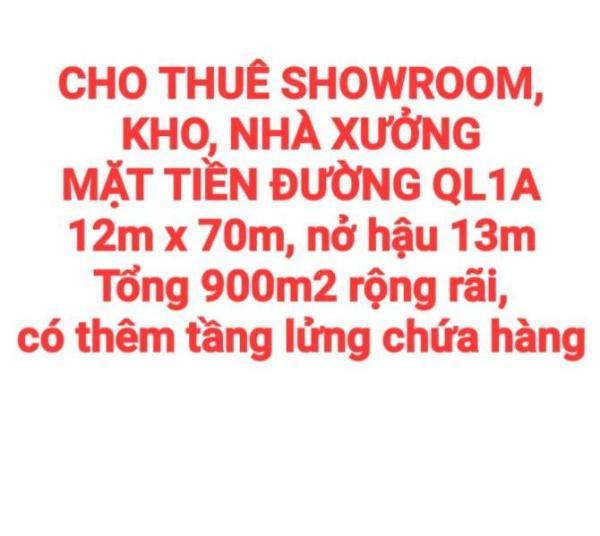 CHO THUÊ SHOWROOM KÈM KHO, NHÀ XƯỞNG P.TÂN 🏚️ BIÊN, MẶT TIỀN QL1A KINH DOANH BUÔN BÁN (XT459)