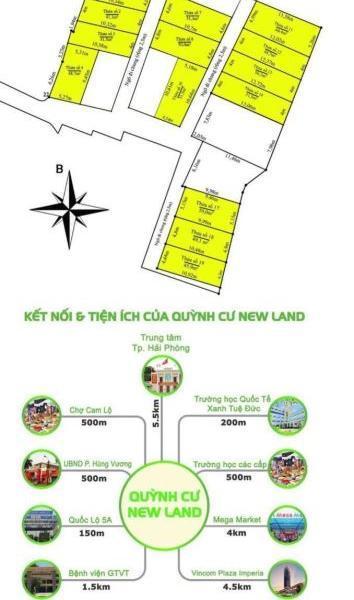 Bán 💥 51m2 đất 2 mặt tiền tại Quỳnh Cư, Hùng Vương, Hồng Bàng, Hải Phòng chỉ 1,3 tỷ