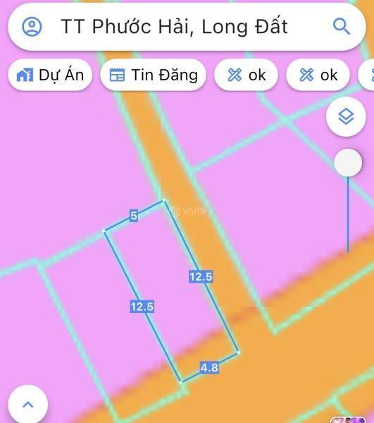 Nhà lầu cách biển Phước Hải 500m Diện tích 60m2-góc 2 🏢 mặt tiền , 4,8x12,5-full thổ cư-3tyx