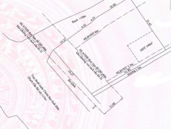 Bán 1.230m2 đất, có 140m2 thổ cư ở đừơng Bình Nhâm 19, Thuận An, BD. Giá 17 🔥 tỷ