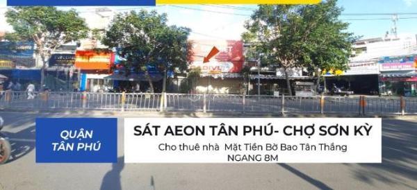 Cho thuê nhà Mặt Tiền Bờ Bao Tân Thắng 🏚️ 96m² - NGANG 8M- GẦN AEON