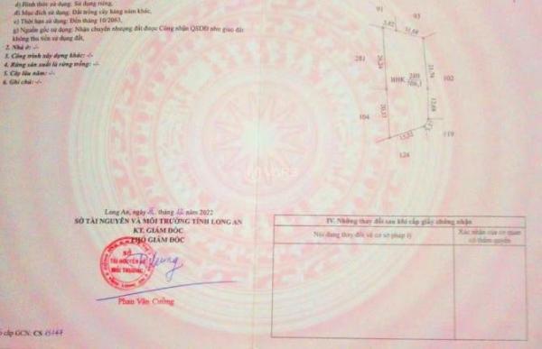 Quá 🏠 Ngộp, 706m2 đất vườn 15x 37m, KDC Thanh Phú, 420tr
