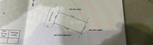 Bán đất 52,8m2 tại tuyến 2 đường Cam Lộ, Hùng Vương, phường Hồng Bàng, giá 🏠 1,42 tỷ