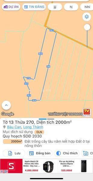 Bán 2 sào bàu cạn giá chỉ hơn 🌊 2 ty quá mềm