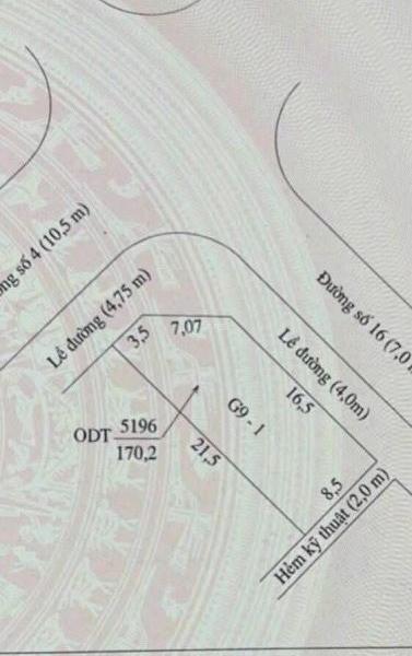 BÁN NỀN 🏡 GÓC MẶT TIỀN ĐƯỜNG SỐ 4 VÀ SỐ 16 HỒNG PHÁT