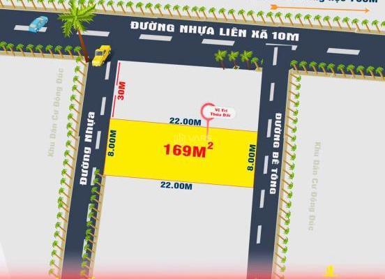 Đất xóm Trường An Nghi Trường cách đường liên xã 30m _Diện 🔥 tích 169m2 mặt tiền 8m
