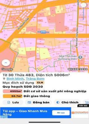 bán đất xã bình 🏢 minh , trảng bom đất thổ cư