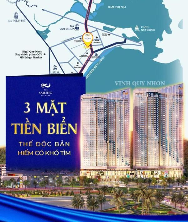 Bán ☘ căn hộ 1pn ven biển quy nhơn giá chỉ 2,3 tỷ