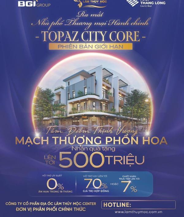 Shophouse topaz city core sở hữu ngay chỉ 13,x 🏬 tỷ