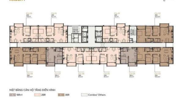 Bán căn hộ chung cư 1 pn+ dự án mascity ngã 6. Phường bắc giang, 🏣 bắc ninh