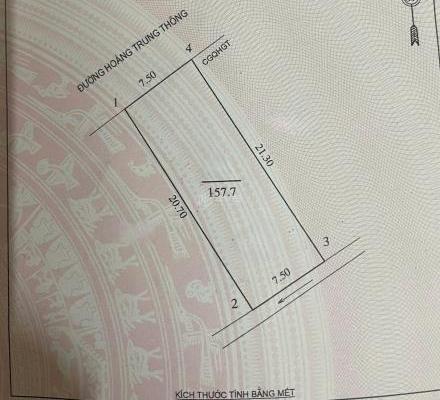 Bán 158m2 đất GIÁ MỀM 🏘️ mặt đường Hoàng Trung Thông Đông Vĩnh