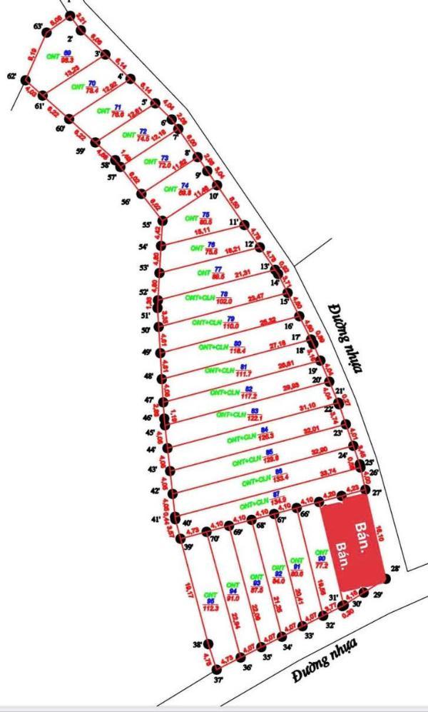 Bán Đất nền riêng lẻ 89.5m²