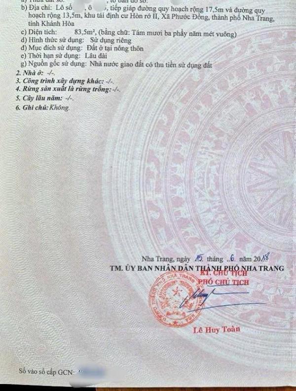 Pd47 bán đất 2 mặt tiền đường khu tđc hòn rớ 2 nam 🌊 nha trang