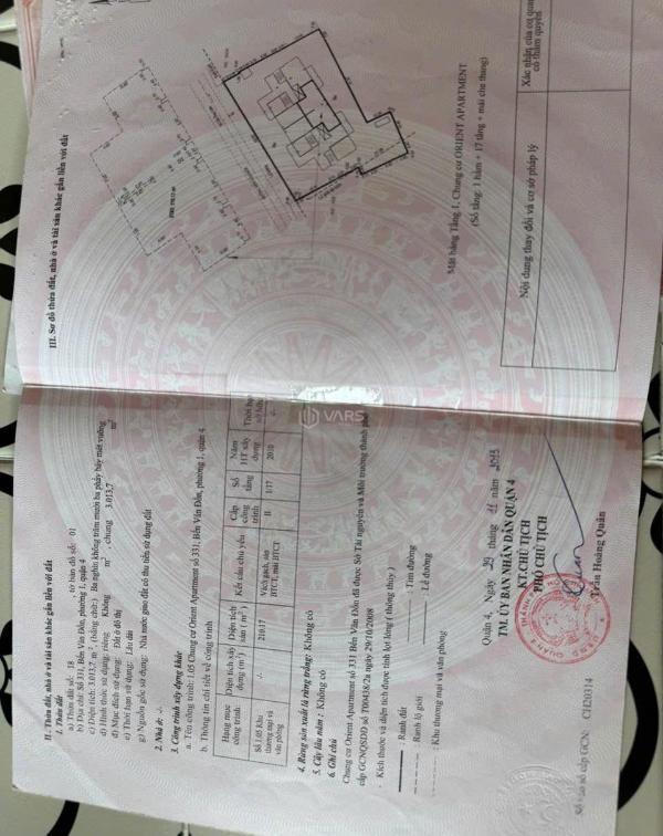 Bán tài sản cao cấp dòng 🏤 tiền 4 tỷ năm trung tâm quận 4
