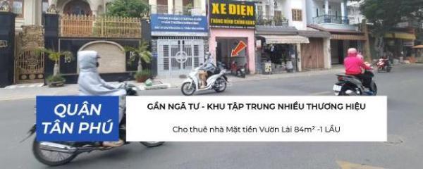 Cho 🏤 thuê nhà Mặt tiền Vườn Lài 84m² -1 LẦU- 20Triệu