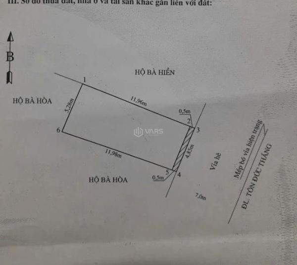 Chào bán nhà 4 tầng mặt đường Tôn Đức Thắng, gần ngã 3 Sở Dầu, Hồng Bàng giá 🏤 8,6 tỷ