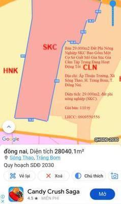 <mark style="background-color: transparent; font-weight: 400; ">Chủ cần bán Đất nền riêng lẻ 29000m²</mark>