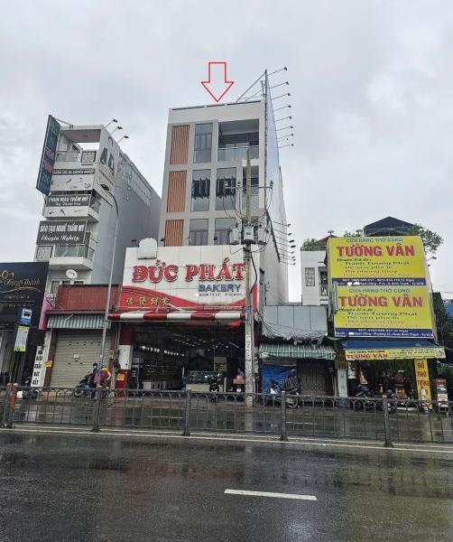 Mặt tiền Bạch 🌊 Đằng, P.14, Q.Bình Thạnh, 7m*35m, 6 tầng, PCCC, thang máy, 250tr/th