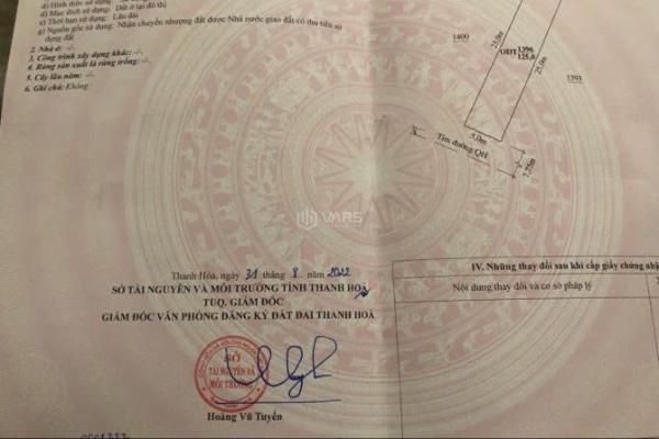 CẦN BÁN 🏠 LÔ ĐẤT Mb 58 QUẢNG ĐÔNG,TP THANH HÓA