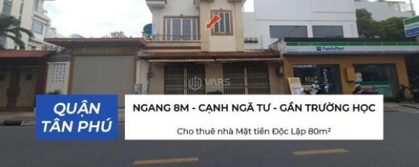 Cho thuê nhà Mặt tiền Độc Lập 80m²,1Lầu- NGANG 8M - GẦN 🏚️ TRƯỜNG HỌC