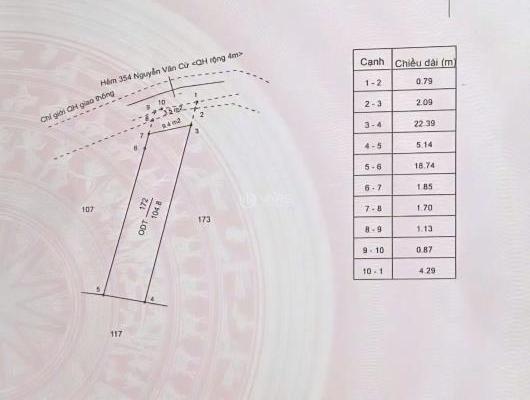 💥 Đất Thổ Cư Full Hẻm 354 Nguyễn Văn 🏘️ Cừ (5x20m). 2,1 Tỷ