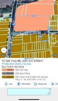 MẶT TIỀN KINH DOANH ĐƯỜNG 17 - HIỆP BÌNH CHÁNH - 3200m2 - NGANG 🏣 42 DÀI 88