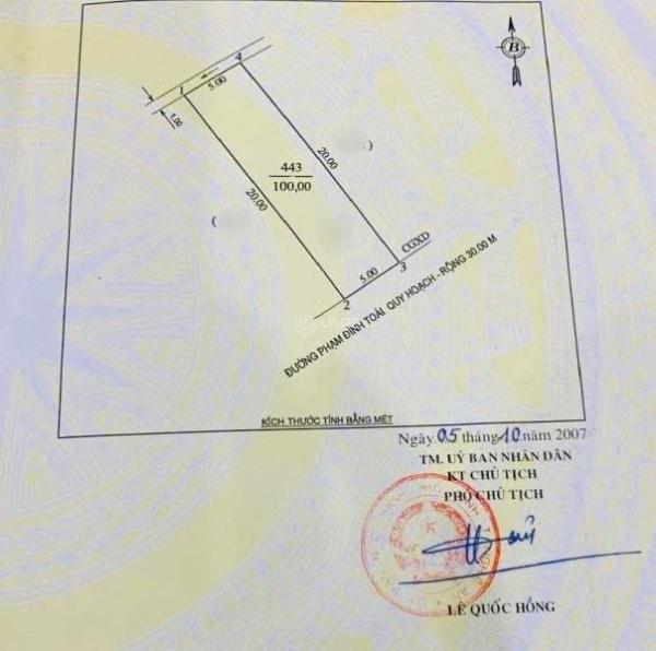 Chủ cần bán Đất nền riêng lẻ 100m²