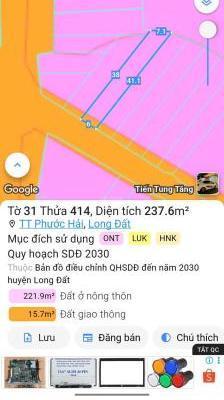 Cần bán Đất nền riêng lẻ 237m²