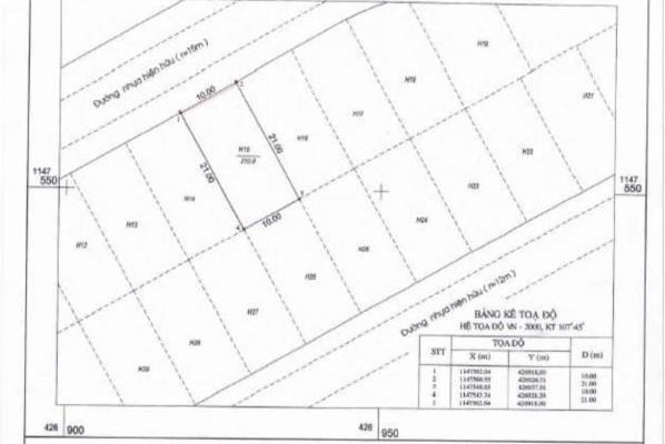 Bán Đất nền riêng lẻ 210m²