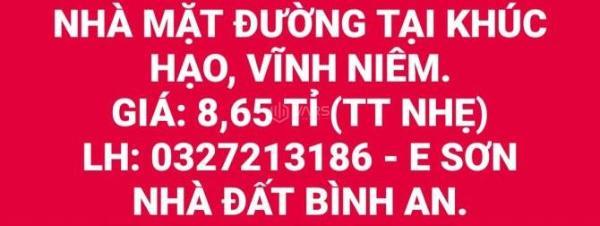 HẠ SỐC 500T CĂN NHÀ 102M2 x 4 TẦNG LÔ GÓC - NHÀ MẶT ĐƯỜNG 🏦 KHÚC HẠO,VĨNH NIỆM.
