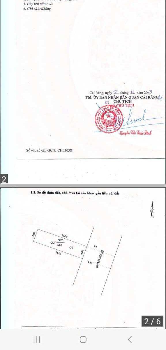 Bán 🏬 nhà 64 m2 khu dân cư quân đội cái răng