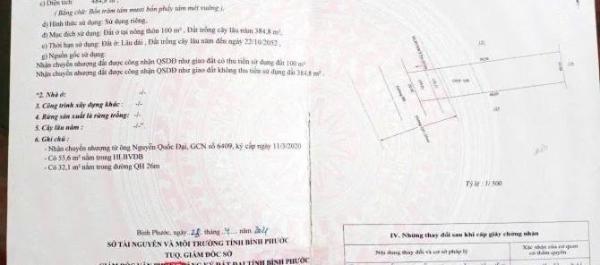 Đất 10x50m Đường nhựa có 🏡 sẵn 100m2 thổ cư Đồng Phú