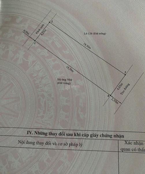 Bán lô đất ngõ thiên lôi - vĩnh niệm lê chân HP Diện tích :90m ( 🏡 4.85x 18.50) Pháp lý :