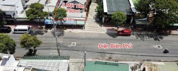 🔥Nhà 3 mặt tiền đường Điện Biên 🔥 Phủ, Phường Bắc Nha Trang. Cách biển khoảng 150m.