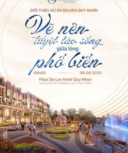 Nhà phố liền kề view sông, view công viên dự 🏤 án Solera Quy Nhơn