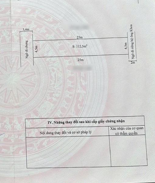 Chủ cần bán Đất nền riêng lẻ 115m²