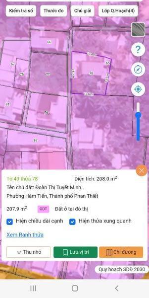Bán 203m2 đất full thổ cư Hoà Bình Hàm Tiến 🏬 Phan Thiết 4 tỷ