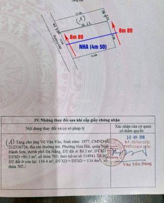 5.8 tỷ/căn nhà 2 tầng Kiệt ô tô số 93 🔥 Nguyễn Duy Trinh .Hướng : Tây