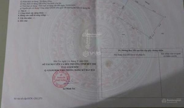 Cần tiền bán nhanh lô đất 907,8m2 tại Tường Đa, Châu Thành, Bến Tre, 💥 giá đầu tư