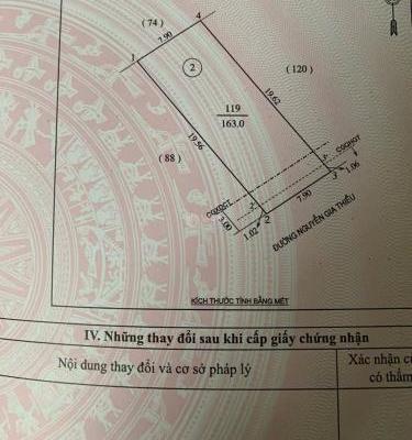 Bán Đất nền riêng lẻ 163m²